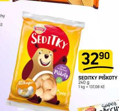 SEDITKY PIŠKOTY 240 g
