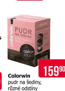Colorwin pudr na šediny, různé odstíny