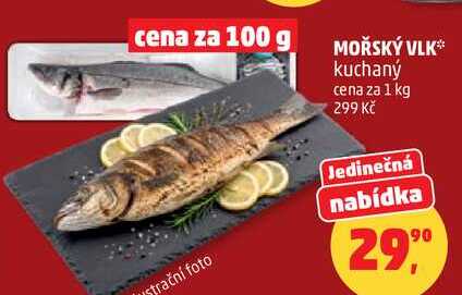 MOŘSKÝ VLK kuchaný, 100 g