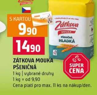 ZÁTKOVA MOUKA PŠENIČNÁ 1 kg vybrané druhy