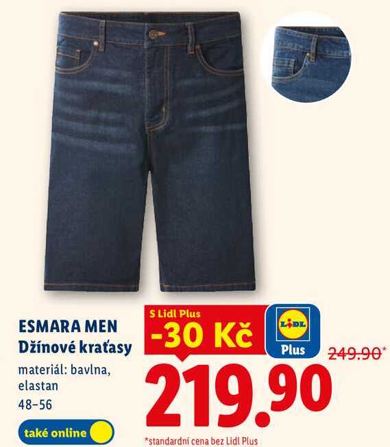 ESMARA MEN Džínové kraťasy