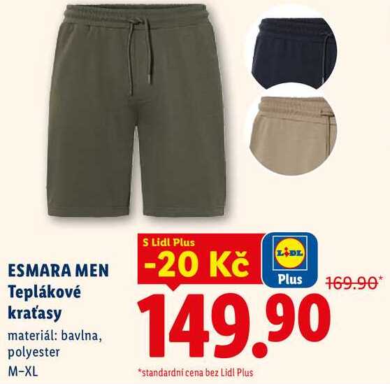 ESMARA MEN Teplákové kraťasy