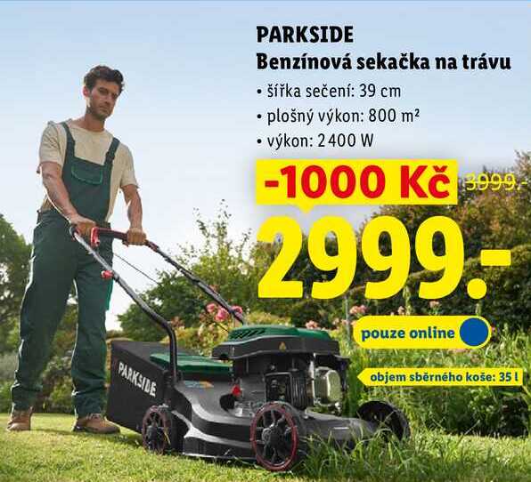 PARKSIDE Benzínová sekačka na trávu