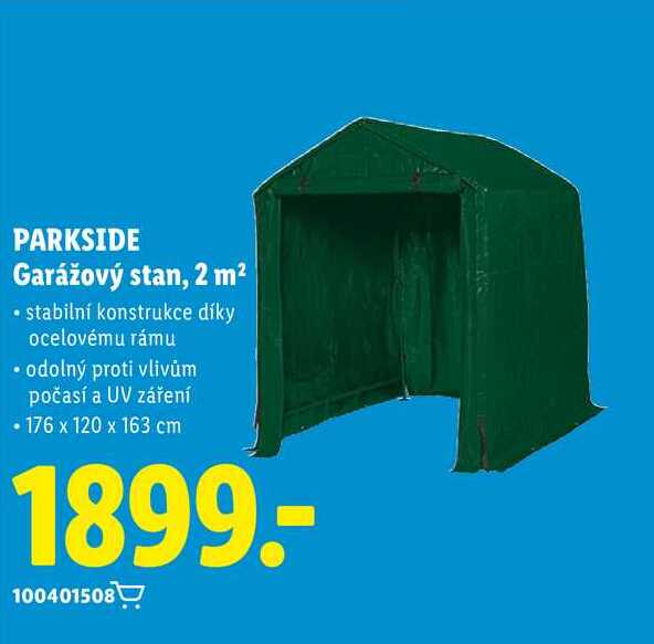 PARKSIDE Garážový stan, 2 m²