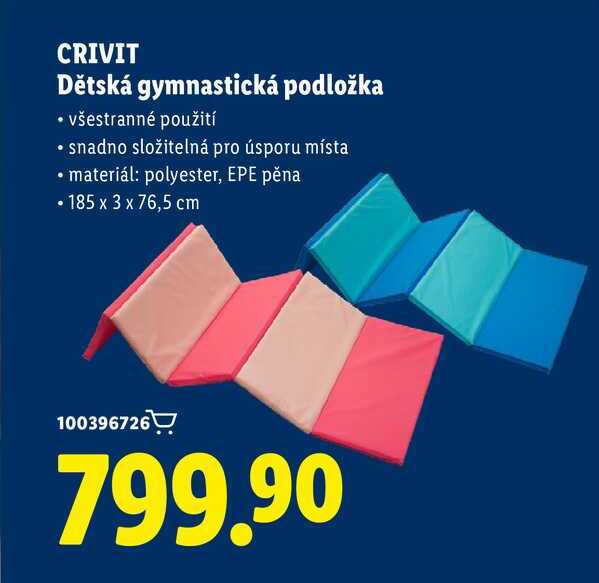 CRIVIT Dětská gymnastická podložka  