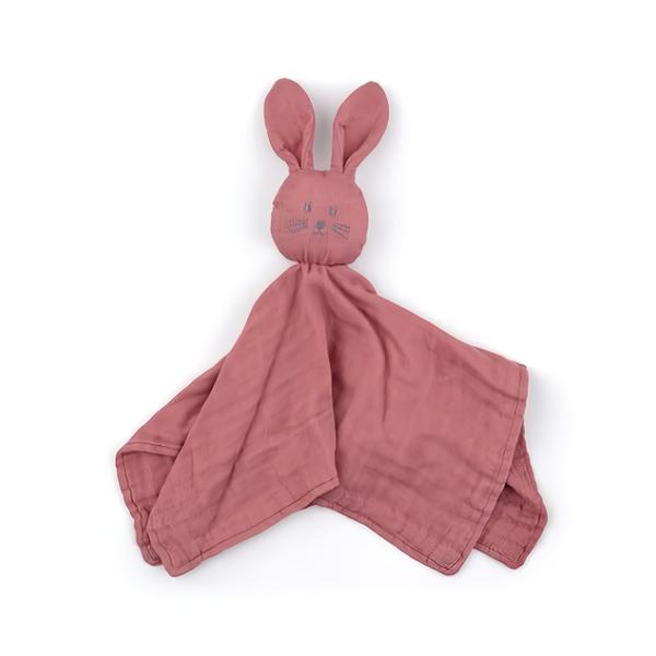 Petite&Mars Mazlíček bambusový mušelínový Hugo Dusty Rose 0m+