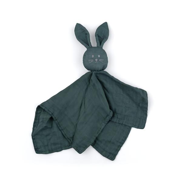 Petite&Mars Mazlíček bambusový mušelinový Hugo Misty Green 0m+