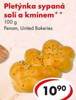 Pletýnka sypaná solí a kmínem, 100 g  