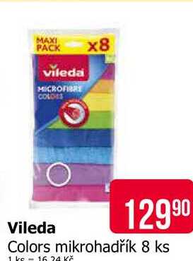 Vileda Microfibre Colors mikrohadřík 8 ks