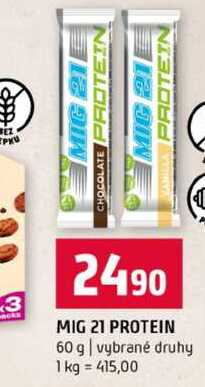 MIG 21 PROTEIN 60 g vybrané druhy