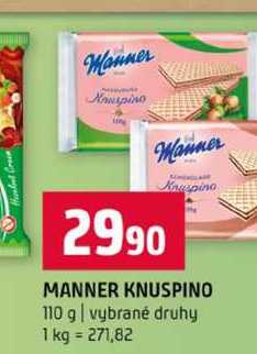 MANNER KNUSPINO 110 g vybrané druhy