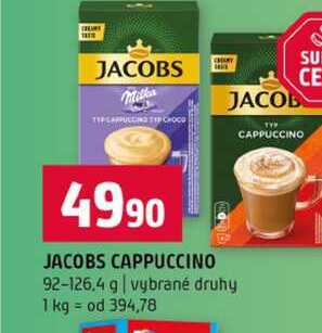 JACOBS CAPPUCCINO 92-126.4 g vybrané druhy