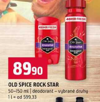 OLD SPICE ROCK STAR 50-150 ml deodorant vybrané druhy 