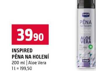 INSPIRED PĚNA NA HOLENÍ 200 ml Aloe Vera 