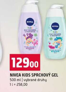 NIVEA KIDS SPRCHOVÝ GEL 500 ml vybrané druhy