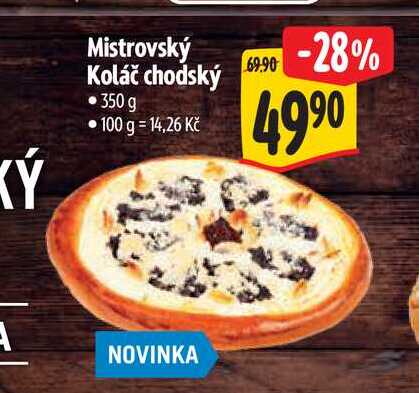 Mistrovský Koláč chodský 350 g