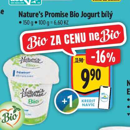 Nature's Promise Bio Jogurt bílý 150 g