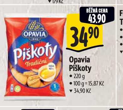 Opavia Piškoty 220 g