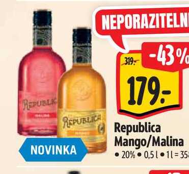  Republica Mango/Malina 0,5 l