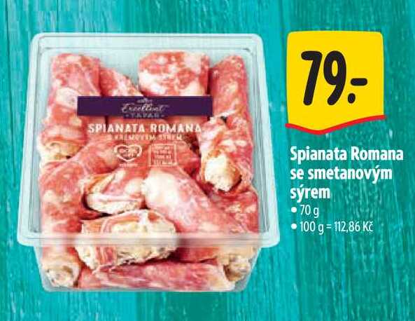 Spianata Romana se smetanovým sýrem 70 g