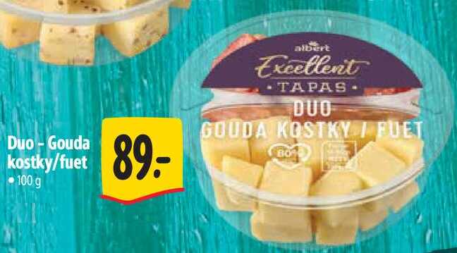 Duo-Gouda kostky/fuet, 100 g