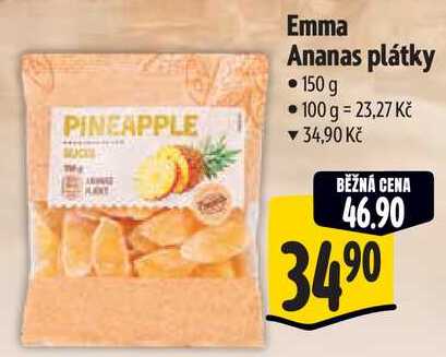 Emma Ananas plátky, 150 g