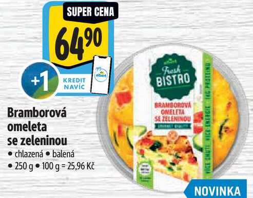 Bramborová omeleta se zeleninou, 250 g