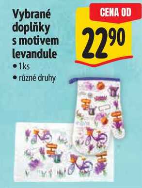 Vybrané doplňky s motivem levandule