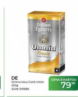 DE Omnia káva Gold mletá 250g