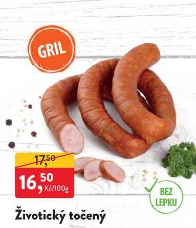 Životický točený 100g