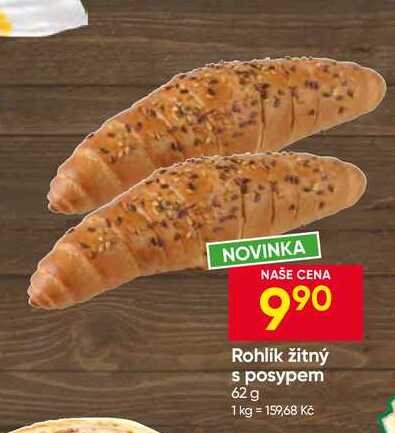 Rohlík žitný s posypem 62 g