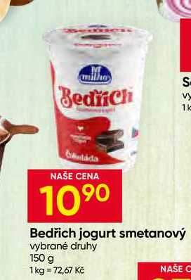 Bedřich jogurt smetanový vybrané druhy 150 g