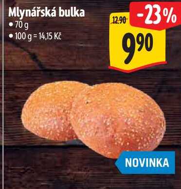 Mlynářská bulka, 70 g