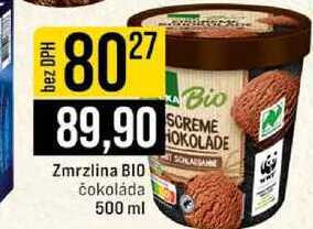 Zmrzlina BIO čokoláda 500 ml