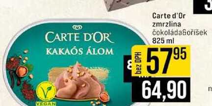 Carte d'Or zmrzlina čokoláda oříšek 825 ml 