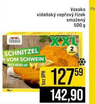 Vossko vídeňský vepřový řízek smažený 500 g