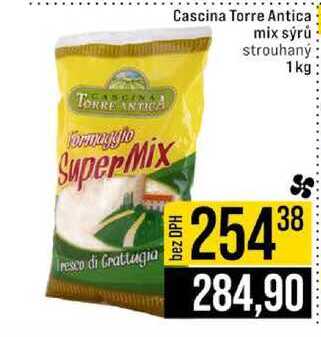 Cascina Torre Antica mix sýrů strouhaný 1 kg