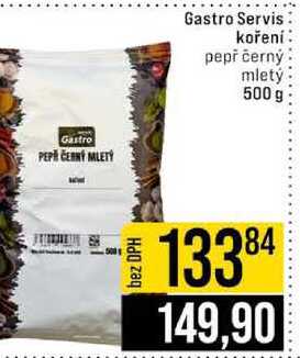 Gastro Servis koření pepř černý mletý 500 g