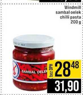 Windmill sambal oelek chilli pasta 200 g
