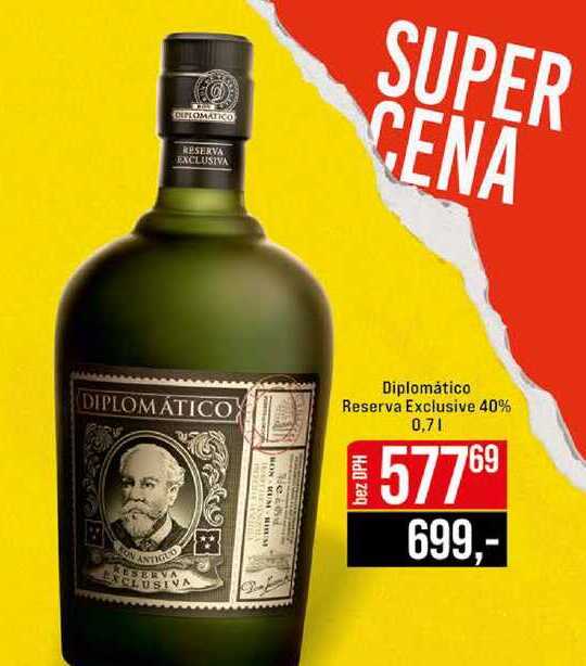 Diplomático Reserva Exclusive 40% 0,7l
