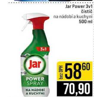 Jar Power 3v1 čistič na nádobí a kuchyni 500 ml