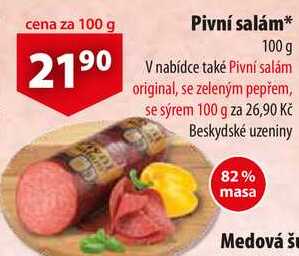 Pivní salám, 100 g   