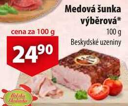 Medová šunka výběrová, 100 g  
