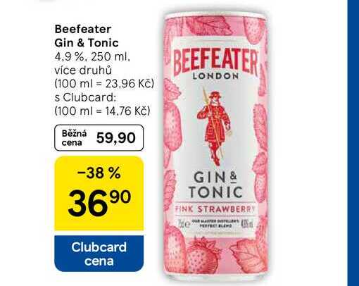 Beefeater Gin & Tonic 4,9%, 250 ml