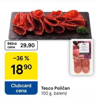 Tesco Poličan, 100 g, balený