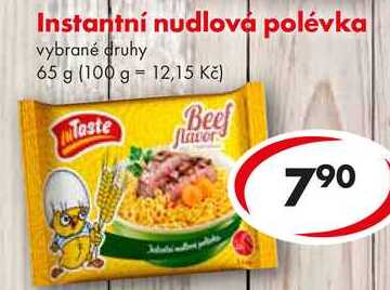 Instantní nudlová polévka, 65 g