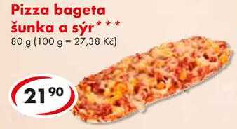 Pizza bageta šunka a sýr, 80 g
