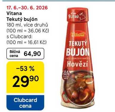 Vitana Tekutý bujón, 180 ml, více druhů
