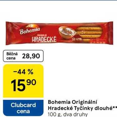 Bohemia Originální Hradecké Tyčinky dlouhé, 100 g, dva druhy