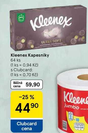Kleenex Kapesníky, 64 ks